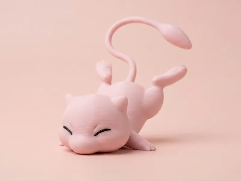 Mew Face Plant - Pokemon Figure Fan-Art