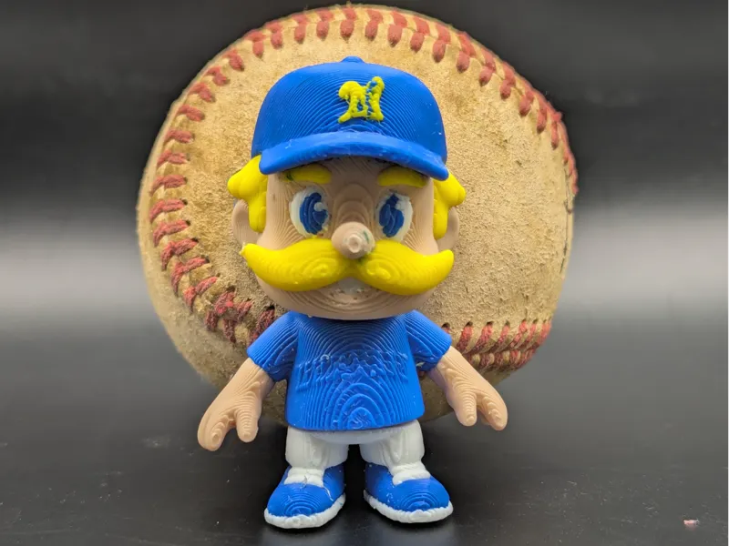 Mini Articulating Milwaukee Brewers Bernie Mascot