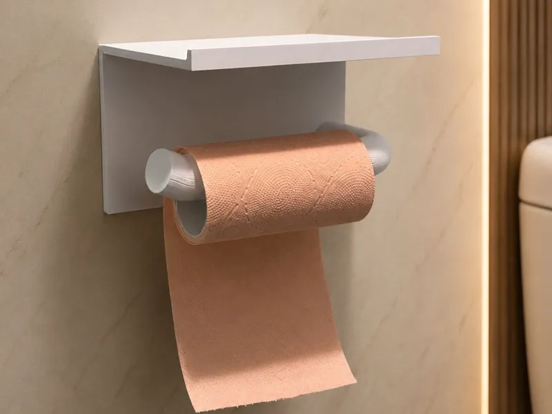 Toilet Paper Holder with Shelf|Easy Print