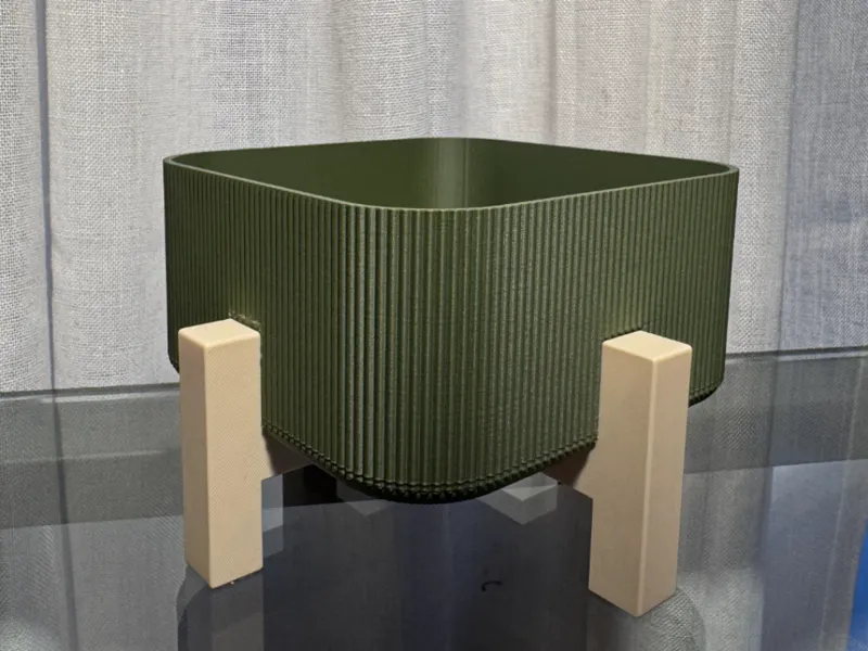 Square Decorative Organizer Bowl & Stand 