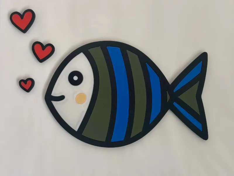 Quadro pesce innamorato (NO AMS)