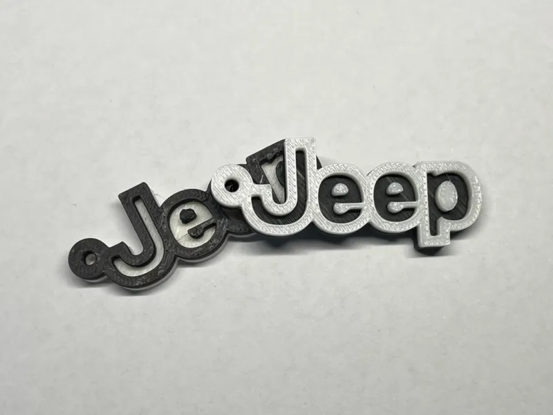 JEEP Keychain Dual Color NO AMS Needed