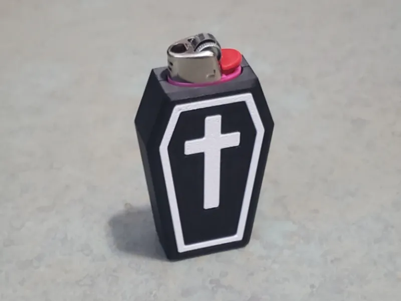 Coffin Bic Lighter Case