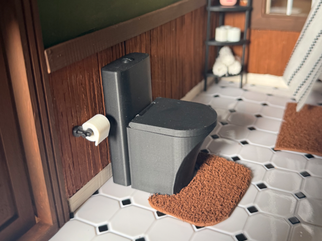Dollhouse Toilet 1/12th Scale