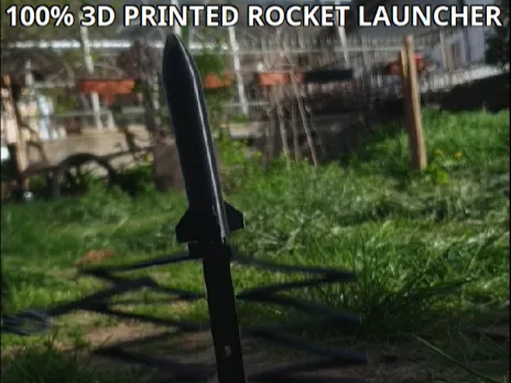 3D Printed Spring Rocket Launcher