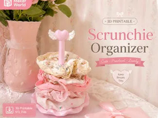 Coquette Scrunchie Organizer Cute Jewelry Holder