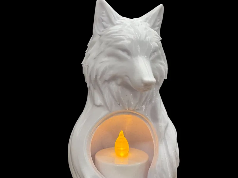 Wolf Teelicht