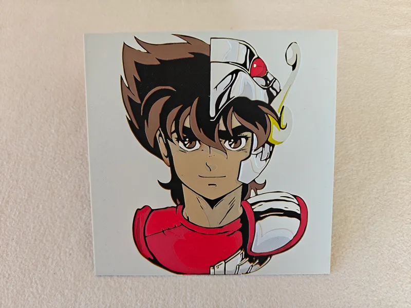 Pegasus Seiya Wall Art – Half Face / Half Cloth