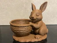 Osternest mit Hasen 