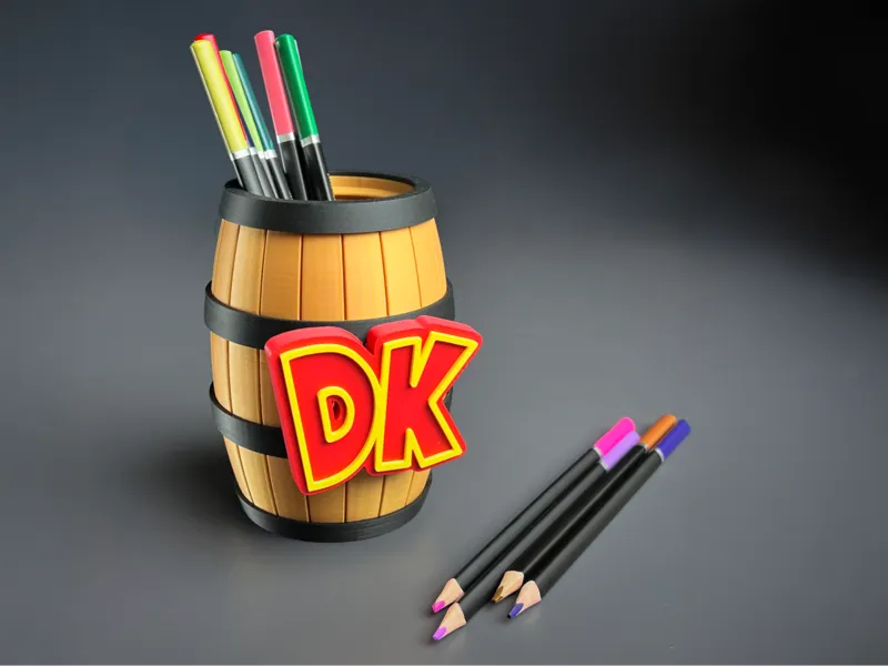 Donkey Kong Barrel Stiftehalter