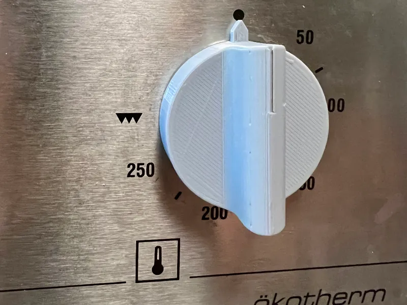 Oven knob (Print without supports)