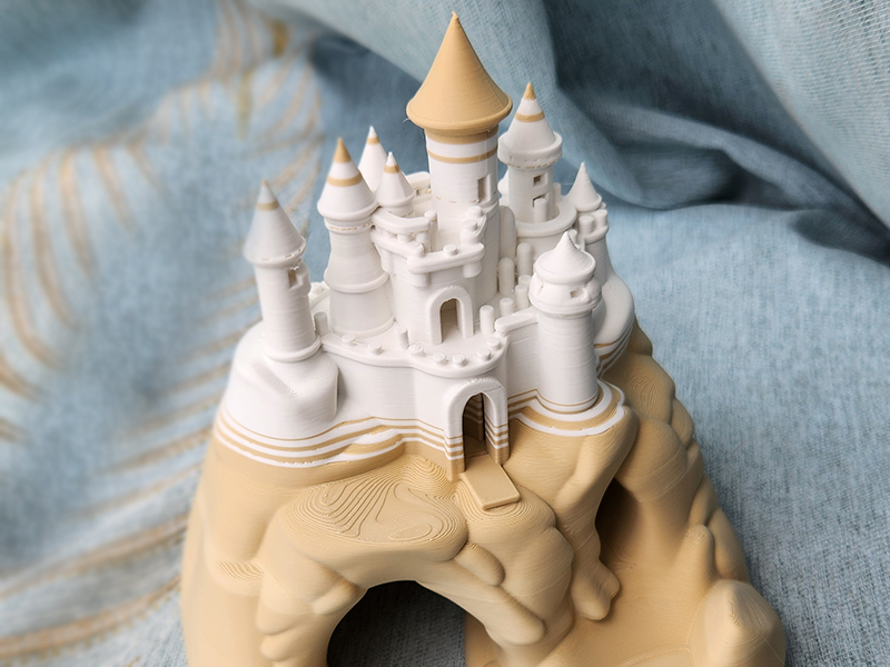 Miniatura 2 do modelo 3D 小鱼躲避城堡 鱼缸造景