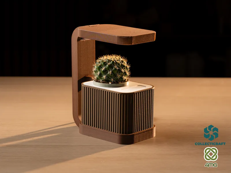 PARAMETRIC SELF-WATERING PLANTER - GROW LIGHT