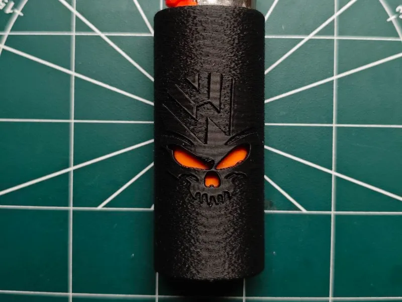 VW Skull  Feuerzeughülle NEU für BIC Feuerzeuge
