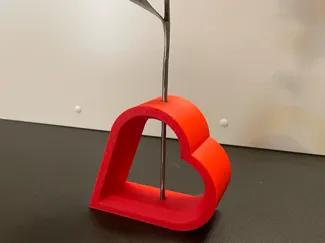 Heart Metal Rose Holder