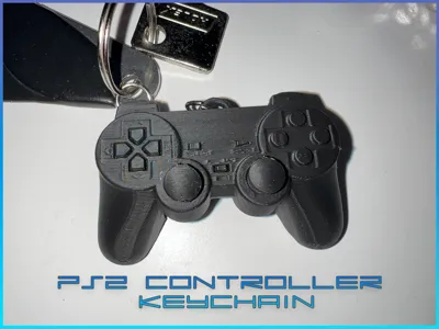 PS2 Controller Keychain
