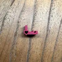 1X Filament Heart Clip