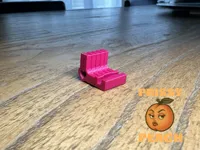 Ribbed Heart Clip 