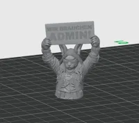 Text: "Wir Brauchen Admin!"