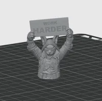 Text: "Work Harder"