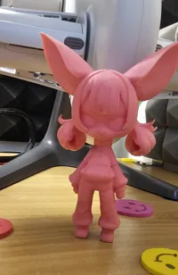 Figurine fille renarde anime — porte-clés — photo 4