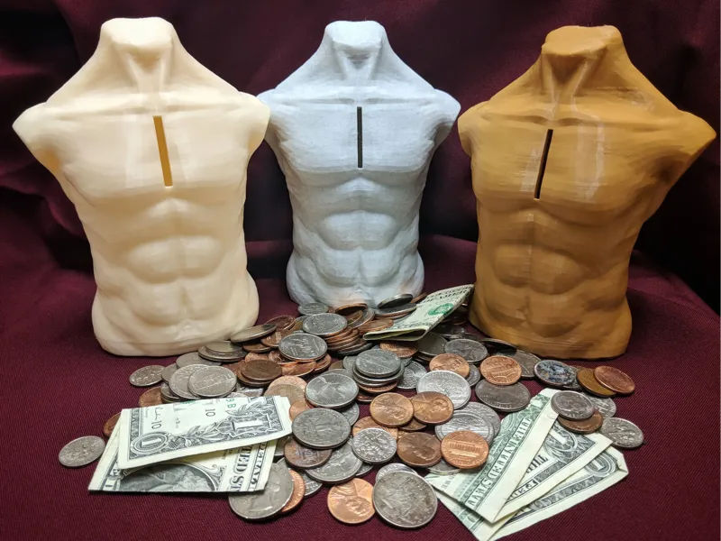 The Tiddy Bank - Muscle Chest Piggy Bank