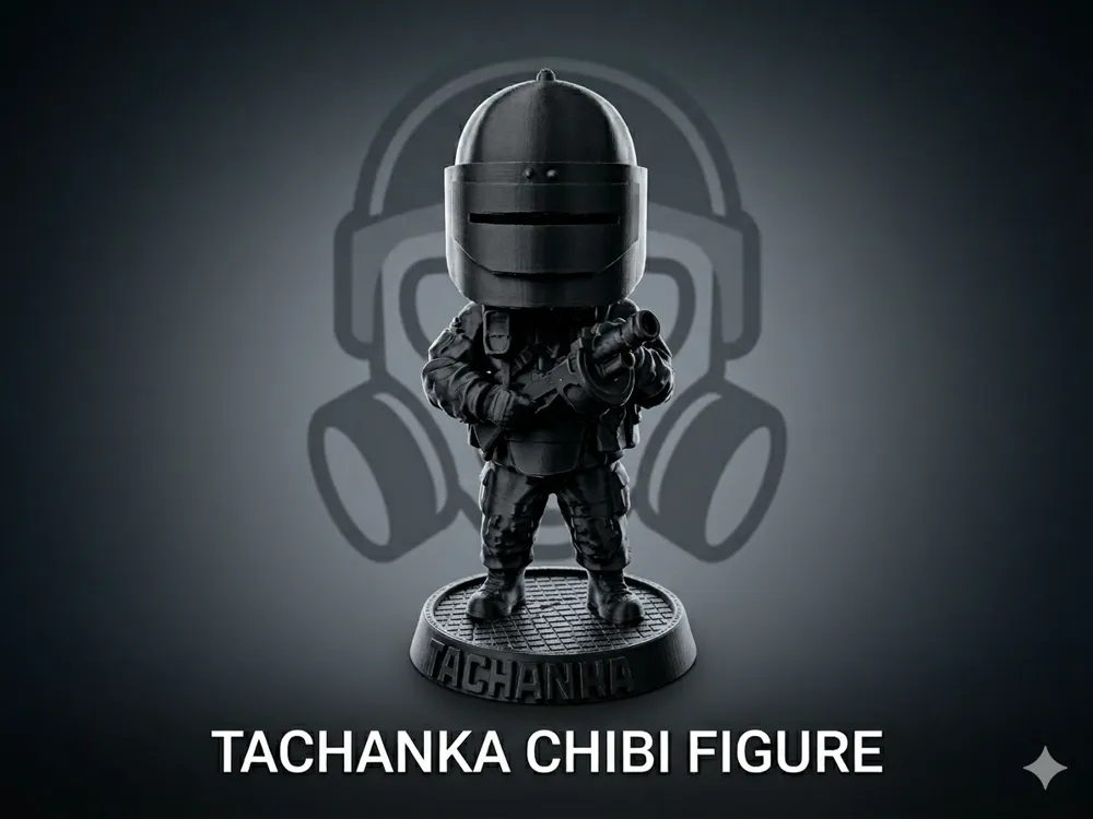 Chuchunka R6 Tachanka Chibi Figure - Rainbow Six Siege - Free 3D Print Model ...