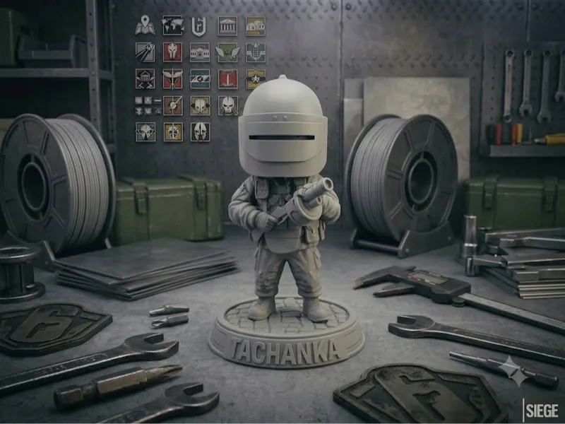 Tachanka Chibi Figure - Rainbow Six Siege