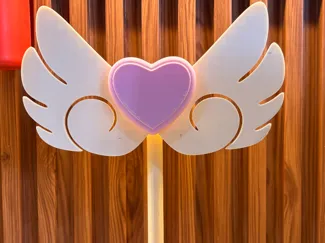Angle Heart Headset Stand