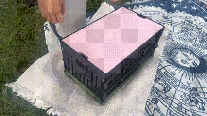 Foldable storage box chair