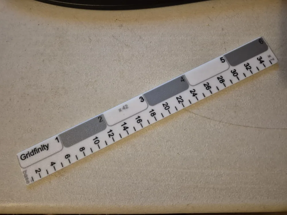 Grifinity Ruler Print Gridfinity Ruler (Two sizes) - Free 3D Print Model - MakerWorld