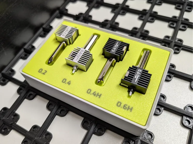 Gridfinity storage for 4 A1 hotends