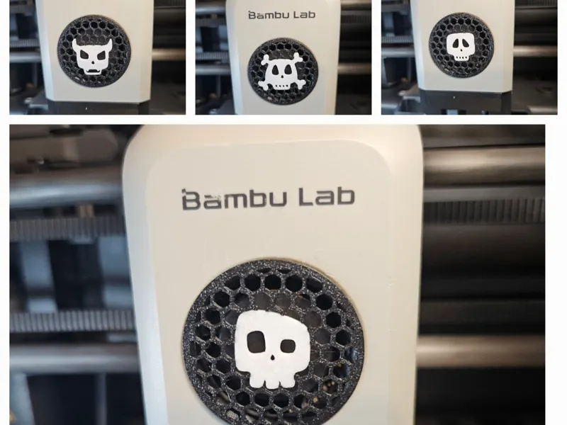 Funny Skull Fan Covers for Bambu Lab Printers! 