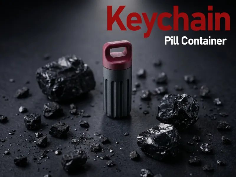 Keychain Pill Container - The Capsule