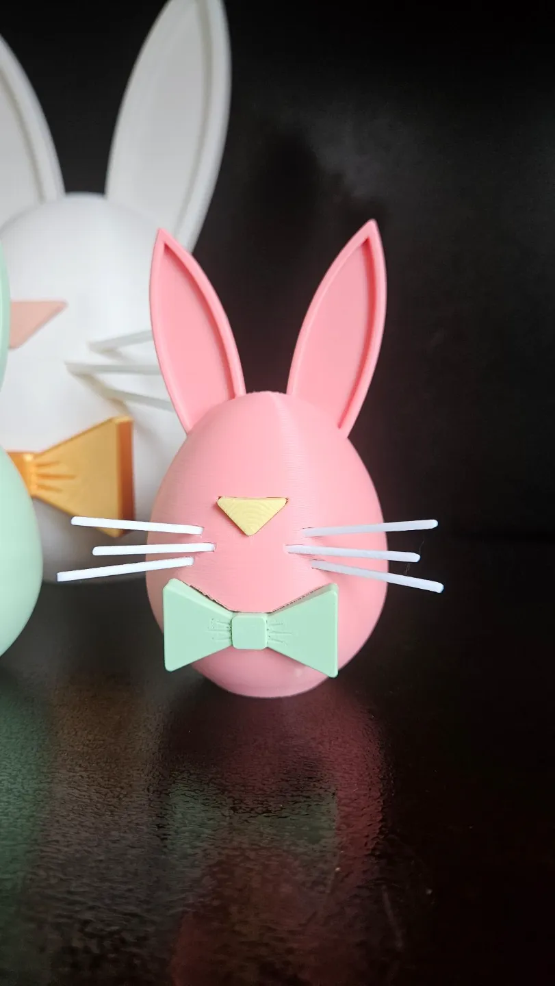 Easter Egg Bunny with bow tie by 3DMakeryDE - MakerWorld
