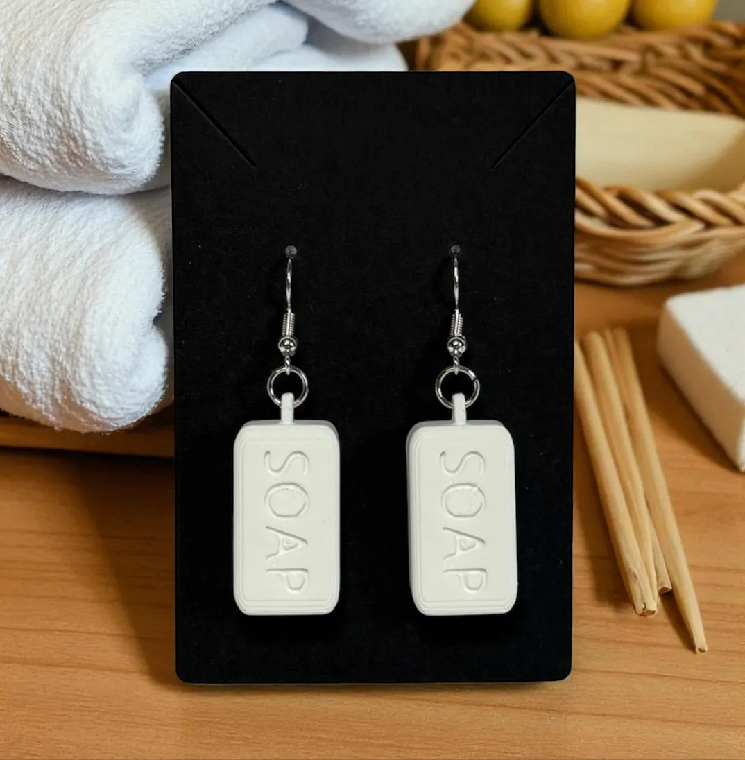 Bar of Soap Earrings view 2