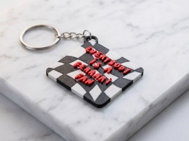 EVERYBODY IS A FERRARI FAN KEYCHAIN