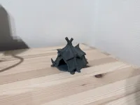 Grande tente tribale orque - décor de jeu de rôle — photo 2
