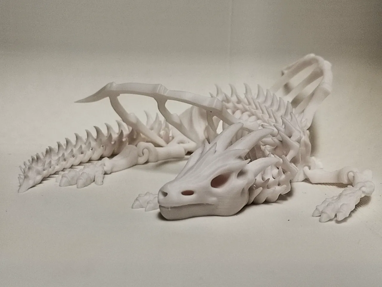 Articulated skeleton dragon view 3