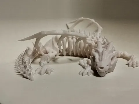 Articulated skeleton dragon view 2