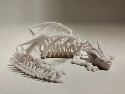 Articulated skeleton dragon view 4
