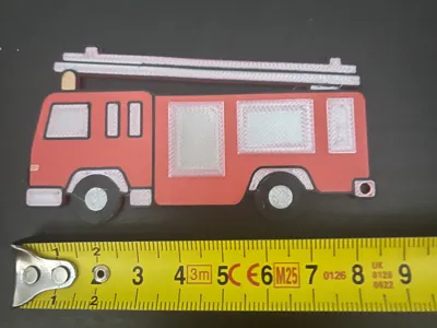 FIRE TRUCK KEYRING
