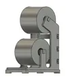 Double shipping label holder