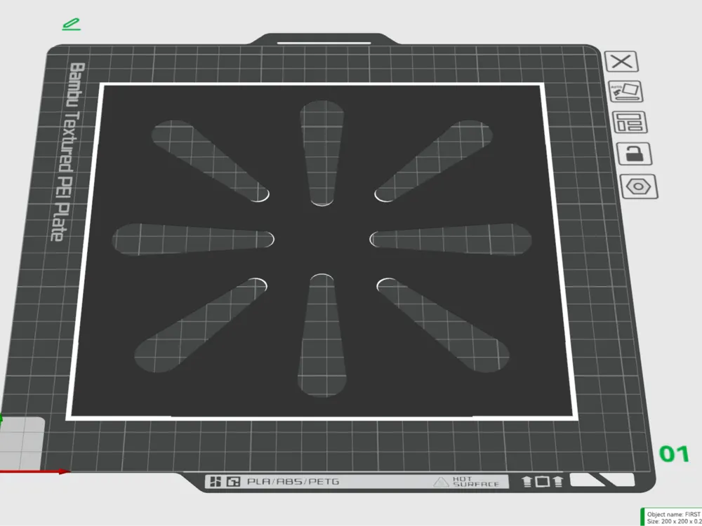 FIRST LAYER TEST V2 200MM X 200MM X .2MM - Free 3D Print Model - MakerWorld