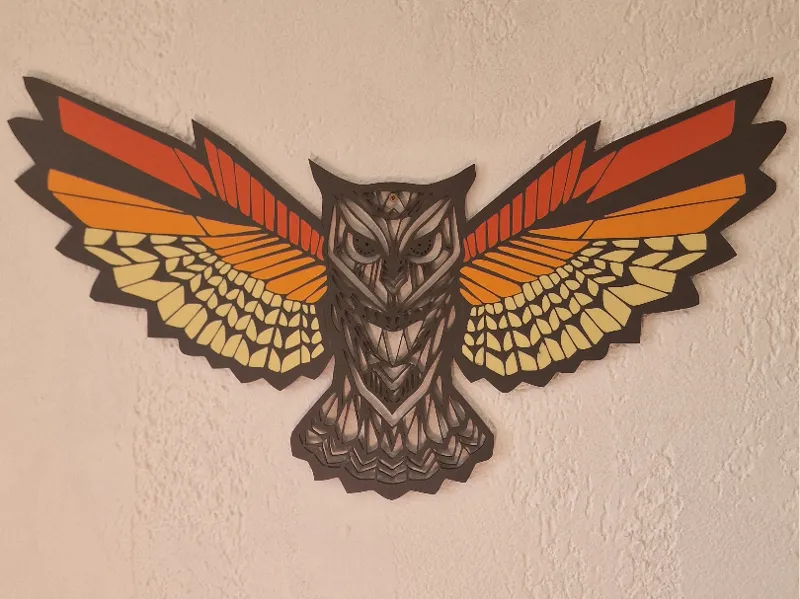 wall art chouette