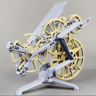 The remontoir gravity escapement mechanism
