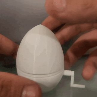 Easter Egg Carousel with Jumping Bunny
