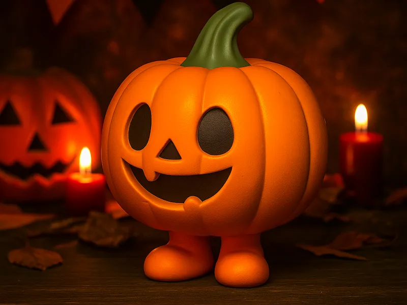 Kleine Halloween Kürbis Figur
