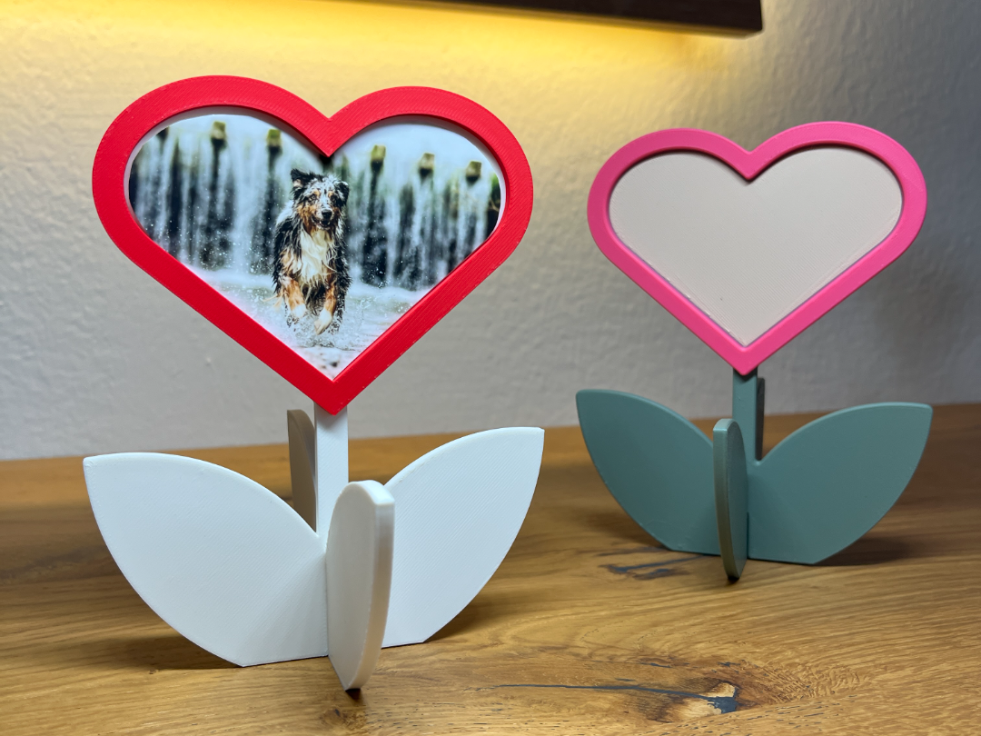 Herzförmiger Fotorahmen – Persönliche DIY FotoDeko