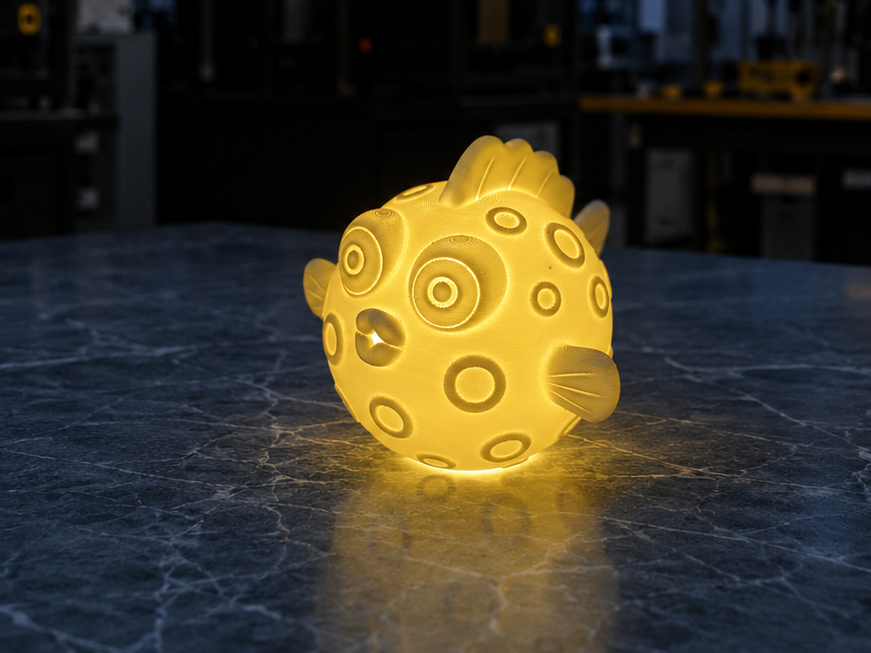 Kugelfischlicht mit frechem Blick (LED)